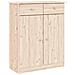 Credenza Alta 77x35x188 Cm In Legno Massello Di Pino - Foto miniatura 2