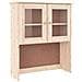Credenza Alta 77x35x188 Cm In Legno Massello Di Pino - Foto miniatura 6