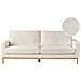 Divano 3 Posti Siggard Bouclé Bianco - Foto miniatura 9