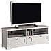 Porta Tv 3 Cassetti In Legno Arte Povera Bianco Opacol. 139 P. 40 H. 51 - Foto miniatura 1