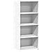 Credenza Bianca 50x41x124 Cm In Legno Multistrato - Foto miniatura 2