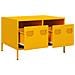 Mobile Tv Giallo Senape 68x50x43,5 Cm Acciaio Laminato A Freddo - Foto miniatura 4