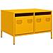 Mobile Tv Giallo Senape 68x50x43,5 Cm Acciaio Laminato A Freddo - Foto miniatura 1
