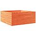 Fioriera Giardino Marrone Cera 110x110x46cm Legno Massello Pino - Foto miniatura 2