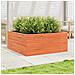 Fioriera Giardino Marrone Cera 110x110x46cm Legno Massello Pino - Foto miniatura 3