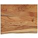Mensola A Muro 50x40x2,5cm Rettangolare Legno Acacia Bordi Vivi - Foto miniatura 1