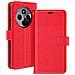 Custodia A Libro Per Xiaomi Redmi 14c Con Cinghia A Mano, Rosso - Foto miniatura 1