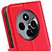Custodia A Libro Per Xiaomi Redmi 14c Con Cinghia A Mano, Rosso - Foto miniatura 3