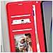 Custodia A Libro Per Xiaomi Redmi 14c Con Cinghia A Mano, Rosso - Foto miniatura 5