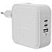 CARICATORE DA VIAGGIO 70W WH USB-C GAN (3C+1A) BIANCO - Foto miniatura 1