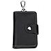 Portafoglio Portachiavi In Pelle Da Uomo - Organizer Per Chiavi Sottile E Compatto Black - Foto miniatura 1