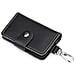 Portafoglio Portachiavi In Pelle Da Uomo - Organizer Per Chiavi Sottile E Compatto Black - Foto miniatura 7