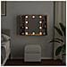Mobile a Specchio LED Legno Antico 76x15x55 cm Multistrato - Foto miniatura 4