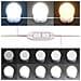 Mobile a Specchio LED Legno Antico 76x15x55 cm Multistrato - Foto miniatura 7