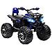 Quad Elettrico per Bambini 3-5 Anni a 12V con Fari e Pedale, in PP e Metallo 100x65x73 cm, Blu - Foto miniatura 1
