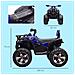 Quad Elettrico per Bambini 3-5 Anni a 12V con Fari e Pedale, in PP e Metallo 100x65x73 cm, Blu - Foto miniatura 5