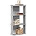 Libreria 3 Ripiani Grigio Cemento 60x30x120 Cm Multistrato - Foto miniatura 1