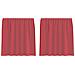 Tende In Voile Con Tasche Per Aste 2 Pz Rosso Vino - Foto miniatura 1