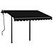 Lusso Casadino -  Tenda Da Sole Retrattile Automatica Con Pali 3x2,5 M Antracite - Foto miniatura 2