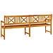Panchina da giardino 220x56x90 cm Legno massello di acacia - Foto miniatura 6