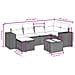 Set Divani da Giardino con Cuscini 7pz Nero Polyrattan - Foto miniatura 4