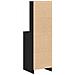 Armadio Alto in Rovere Nero - 40x41x135 cm, Realizzato in Legno Ingegnerizzato - Foto miniatura 8