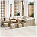 Set Divano da Giardino 12 pcs Beige e Crema 110 x 55 x 71 cm - Foto miniatura 2