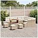 Set Divano da Giardino 12 pcs Beige e Crema 110 x 55 x 71 cm - Foto miniatura 3