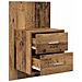 Mobiletto da comodino a parete con cassetto 2 pcs Legno vecchio - Foto miniatura 5