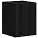 Set mobile TV Montaggio a parete 4 pcs Nero Legno multistrato - Foto miniatura 8