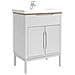 Armadio per Lavabo da Bagno FLORO Bianco 60 x 40 x 80 cm - Foto miniatura 3
