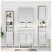Armadio per Lavabo da Bagno FLORO Bianco 60 x 40 x 80 cm - Foto miniatura 4