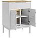 Armadio per Lavabo da Bagno FLORO Bianco 60 x 40 x 80 cm - Foto miniatura 5