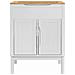Armadio per Lavabo da Bagno FLORO Bianco 60 x 40 x 80 cm - Foto miniatura 6