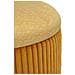 Set 2 Pouf Contenitore Bolzano In Velluto A Coste Senape Ø38x38 E Ø32x28 Cm - Foto miniatura 4