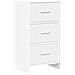 Credenza Bianco 40 x 36 x 80 cm Legno ingegnerizzato - Foto miniatura 1