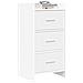 Credenza Bianco 40 x 36 x 80 cm Legno ingegnerizzato - Foto miniatura 2