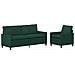 Set di divani 2 pcs Verde Scuro Velluto - Foto miniatura 1