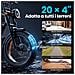 Bicicletta Elettrica X5 20 Pollici Fat Tire Ebike Batteria Rimovibile 48V 15Ah 250W Autononomia 60-80km Con Ripiani - Foto miniatura 2