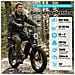 Bicicletta Elettrica X5 20 Pollici Fat Tire Ebike Batteria Rimovibile 48V 15Ah 250W Autononomia 60-80km Con Ripiani - Foto miniatura 8