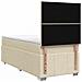Letto Box Spring LED con Materasso Crema 90 x 200 cm Tessuto - Foto miniatura 9