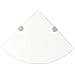 Scaffale Angolare Con Supporti Cromati In Vetro Bianco 35x35 Cm - Foto miniatura 1