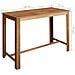 Tavolo Da Bar In Legno Massello Di Acacia 150x70x105 Cm - Foto miniatura 4