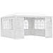 Gazebo Professionale Con Pareti 4x4 M Bianco 90 G / m² - Foto miniatura 1