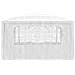Gazebo Professionale Con Pareti 4x4 M Bianco 90 G / m² - Foto miniatura 2