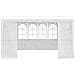 Gazebo Professionale Con Pareti 4x4 M Bianco 90 G / m² - Foto miniatura 7