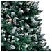 Albero Di Natale Artificiale Con Pigne E Neve Bianca 180 Cm - Foto miniatura 2