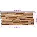 Pannelli per Pareti 10 pz 1,08 m² in Legno Massello di Teak - Foto miniatura 2