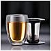 Bicchiere Doppio vetro per Infuso Tè 0.35 l Colore Nero - Foto miniatura 4