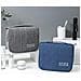 Beauty Case Sospeso Con Gancio In Poliestere Nero Blue - Foto miniatura 3
